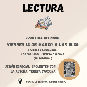 Club de lectura, viernes 14 de marzo